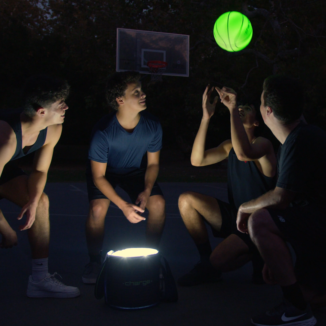 Chargeball Basketball Glow in the Dark PRO Kit + football